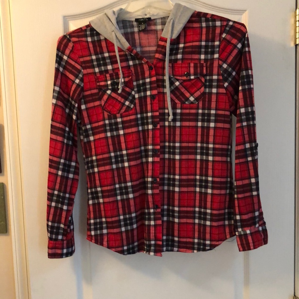 Hooded flannel